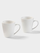 Набор кружек Magistro Edne, 300 мл, 2 шт., фарфор, белый - Фото 3