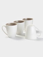 Кружки Доляна «Палитра», 350 мл, набор 4 шт., фарфор, белые, серые - Фото 5