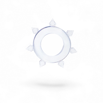 Эрекционное кольцо с усиками, d=2 см, силикон, прозрачный