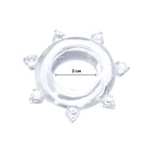 Эрекционное кольцо с усиками, d=2 см, силикон, прозрачный - Фото 2