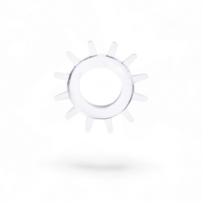 Эрекционное кольцо с усиками, d=2 см, силикон, прозрачный