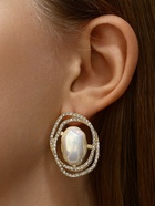 Серьги с жемчугом «Абстракция» желание, цвет белый в золоте, камень форма и цвет МИКС - Фото 2