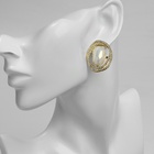 Серьги с жемчугом «Абстракция» желание, цвет белый в золоте, камень форма и цвет МИКС - Фото 5