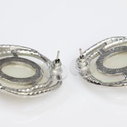 Серьги с жемчугом «Абстракция» желание, цвет белый в серебре, камень форма и цвет МИКС - Фото 5