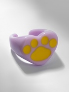 Кольцо пластиковое «Лапка», сиренево-жёлтое, безразмерное 10470653