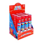 Карандаши 12 цветов, треугольные, деревянные «Морские обитатели», в металлическом тубусе, МИКС - Фото 10