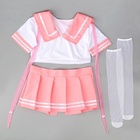 Карнавальный набор «Каваи тян»: топ, юбка на липучке, чулки, р-р 38-46 - Фото 2