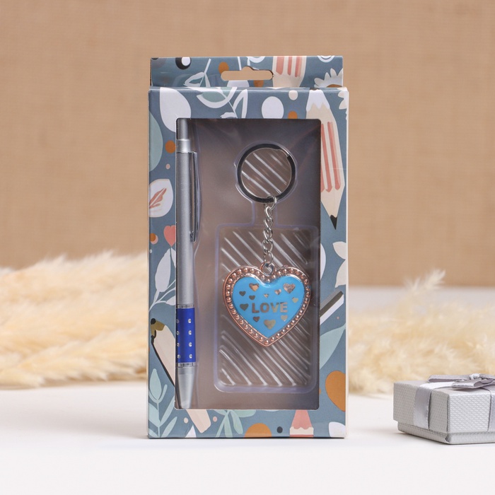 Набор подарочный 2 в 1 (ручка, брелок) - Фото 1