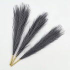 Сухоцветы искусственные «Пампасная трава», 43 см, 3 шт., тёмно-серый - Фото 3