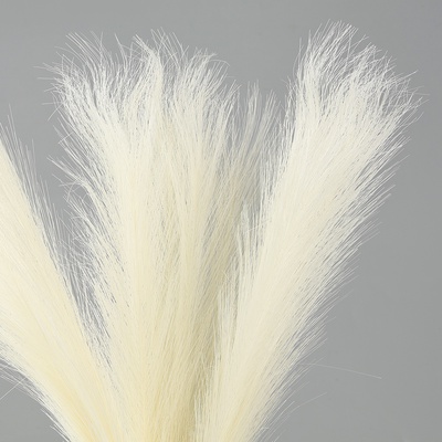 Сухоцветы искусственные «Пампасная трава», 43 см, 3 шт., молочный