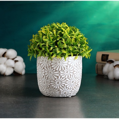 Кашпо для цветов «Дейзи», d=11 см, 10 см, бетон