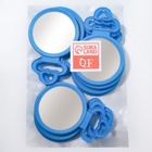 Зеркало настольное, круглое, настенное, 11.5×17.8 см, (d=9.5 см), голубое - Фото 5