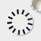 Чайная пара «Линии», 220 мл, с ложкой, блюдце d=15 см, кружка 9.5×7.5×7 см, керамика - Фото 4