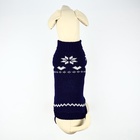 Одежда для собак. Свитер вязаный с орнаментом «Новогодний», синий, размер XL - Фото 5