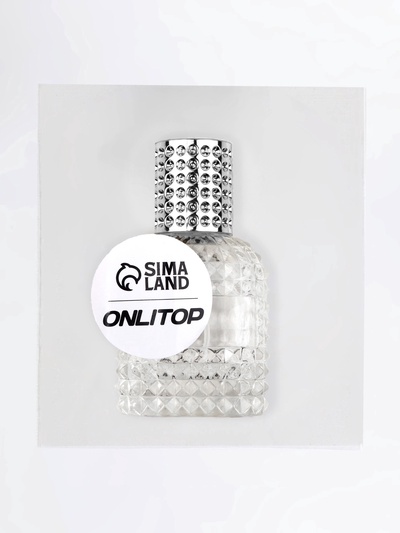 Флакон для парфюма, с распылителем, стеклянный, 30 мл, прозрачный, серебристый