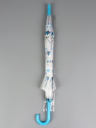 Зонт - трость детский «Единороги», полуавтоматический, 8 спиц, R=45/54 см, d=90 см, прозрачный, белый, голубой - Фото 4