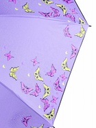 Зонт механический «Бабочки», с проявляющимся рисунком, 4 сложения, 8 спиц, R=47/55 см, d=94 см, МИКС - Фото 3