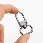 Карабин металлический, 41×25 мм / 20×2.5 мм, 5 шт., цвет чёрный никель - Фото 3