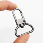 Карабин металлический, 42×30 мм, / 25×2.5 мм, 5 шт., цвет чёрный никель - Фото 3