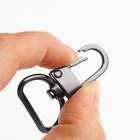 Карабин металлический, 42×30 мм, / 25×2.5 мм, 5 шт., цвет чёрный никель - Фото 4