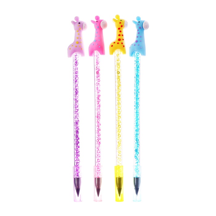 Вечный карандаш чернографитный Calligrata «Жираф», НВ, МИКС