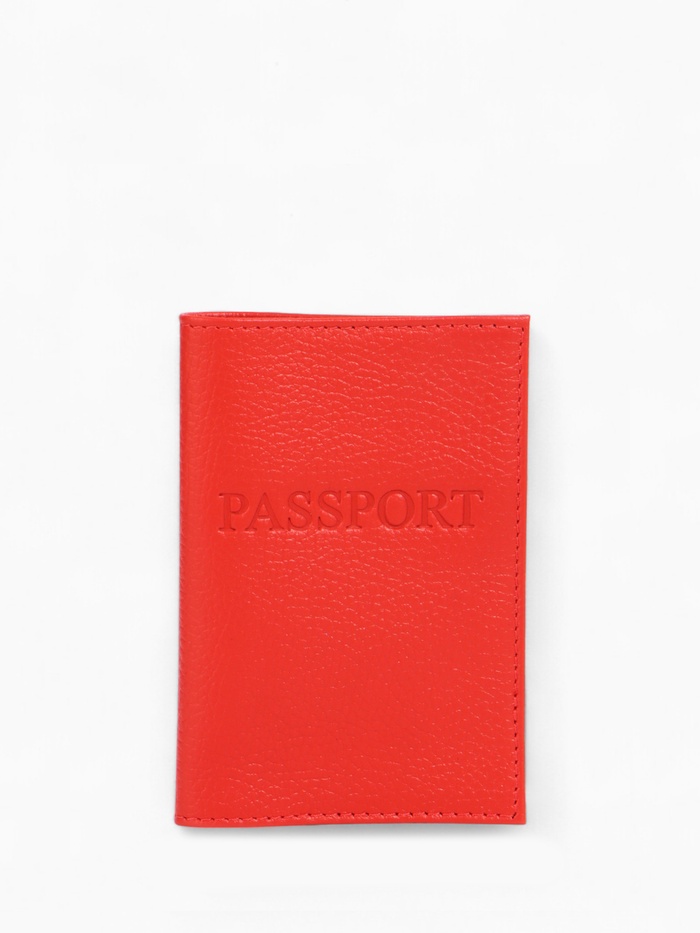Обложка для паспорта, флотер, красная - Фото 1