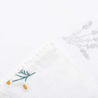 Комплект штор для кухни с подхватами Этель «Полевые цветочки», 150×180 см - 2 шт., рогожка 176 г/м²