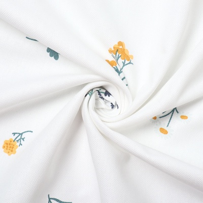 Комплект штор для кухни с подхватами Этель «Полевые цветочки», 150×180 см - 2 шт., рогожка 176 г/м²