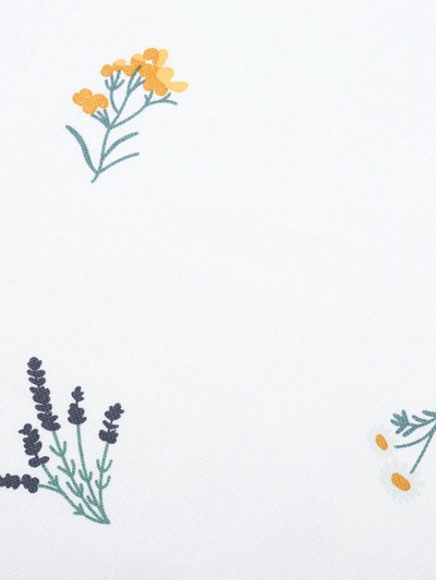 Комплект штор для кухни с подхватами Этель «Полевые цветочки», 150×180 см - 2 шт., рогожка 176 г/м²