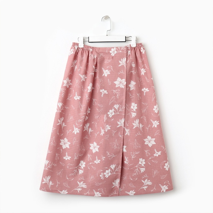 Полотенце - парео для бани «Этель. Лилия», 80×144 см, хлопок 100%, розовое - Фото 1