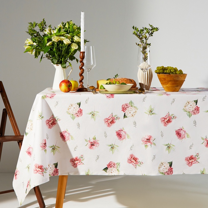 Скатерть «Этель» Bloom, 149×220 см, 100% хлопок, репс 210 г/м²