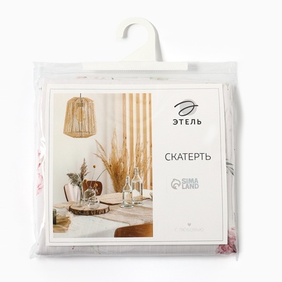 Скатерть «Этель» Bloom, 149×220 см, 100% хлопок, репс 210 г/м²