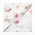 Дорожка на стол Этель Bloom, 40×149 см, 100% хлопок, репс 210 г/м², белая 10826594