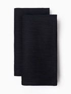 Набор салфеток с декоративными кольцами «Этель» Dark, 40×40 см - 2 шт., 100% лён, чёрный - Фото 4