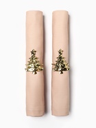 Набор салфеток сервировочных «Этель. Праздничный стол», 40×40 см - 2 шт., с декоративными кольцами, 100% хлопок - Фото 5