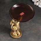 Подставка для мелочей "Кролик", 21×22 см, бронзовый - фото 30346664