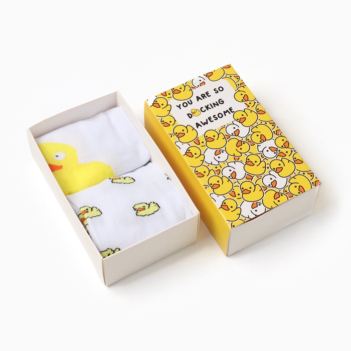 Носки женские KAFTAN Ducks, набор 2 пары, размер 36-40 (23-25 см) - Фото 1