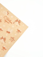 Бумага в тубусе крафтовая бурая в рулоне «Ёлочные игрушки», 0.68 × 7 м - фото 61067702