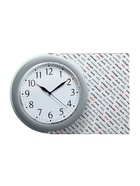 Часы настенные интерьерные "Классика", бесшумные, d-30 см, обод прозрачный серебристый - фото 42441269