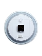 Часы настенные интерьерные "Классика", бесшумные, d-30 см, обод прозрачный серебристый - фото 42441267