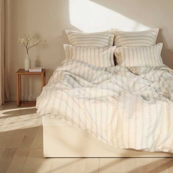 Пододеяльник SL Home Floral pattern 180*220 см, сатин, 140 гр/м2, 100% хлопок - Фото 1