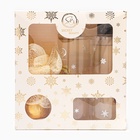 УЦЕНКА Новогодний подарочный набор косметики «Снежное царство», с ароматом розы и корицы. Золотая серия - Фото 4