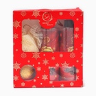 УЦЕНКА Новогодний подарочный набор косметики «Снежное царство», с ароматом хвои и корицы. Красная серия - Фото 4