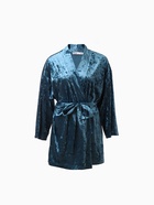 Костюм домашний женский (жакет, брюки) KAFTAN Velvet, размер 40-42, синий - Фото 11
