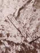 Пижама женская (футболка, шорты) KAFTAN Velvet, размер 40-42, кофейная - фото 31300435