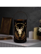 Светодиодная фигура «Величавый олень», 12.3×21 см, 1 LED, от батареек АААх3, свечение тёплое белое - Фото 4