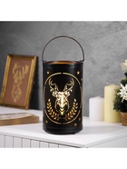 Светодиодная фигура «Величавый олень», 12.3×21 см, 1 LED, от батареек АААх3, свечение тёплое белое - Фото 5