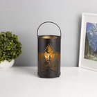 Фигурка светящаяся RISALUX «Ночной лес», LED-ночник, 3×ААА, чёрный, 12×12×20.5 см - Фото 2