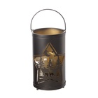 Фигурка светящаяся RISALUX «Ночной лес», LED-ночник, 3×ААА, чёрный, 12×12×20.5 см - Фото 11