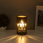 Фигурка светящаяся RISALUX «Ночной лес», LED-ночник, 3×ААА, чёрный, 12×12×20.5 см - Фото 4